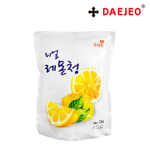 두레원 레몬청2kg 레몬슬라이스 에이드 수제청